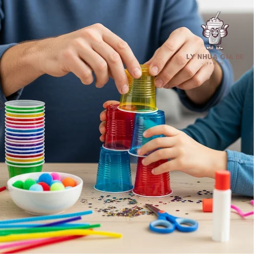 5+ cách làm đồ chơi bằng ly nhựa tại nhà cực đơn giản cho bé
