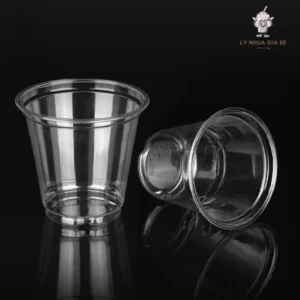 Ly nhựa, cốc nhựa dùng 1 lần 140ml cao cấp, giá sỉ, không nắp, có nắp