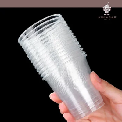 Ly nhựa, cốc nhựa dùng 1 lần 140ml cao cấp, giá sỉ, không nắp, có nắp