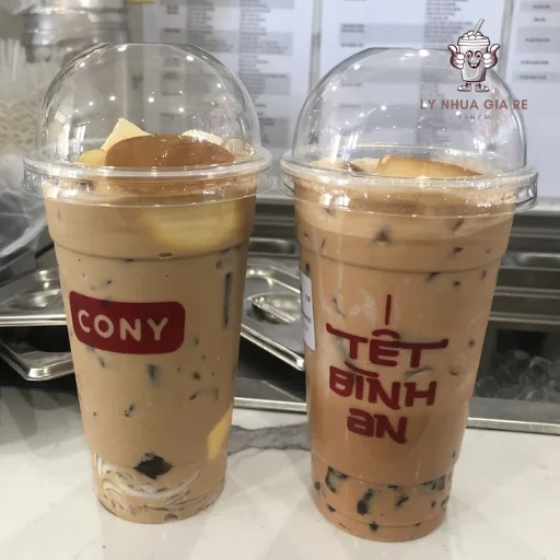 Mẫu ly trà sữa 1 lít "khổng lồ" và địa chỉ cung cấp