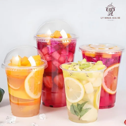 Các loại ly nhựa dùng 1 lần thông dụng, đựng cà phê, trà sữa