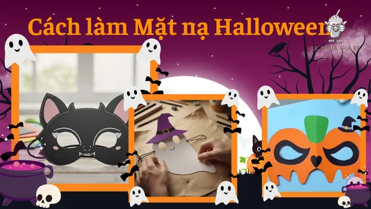 5 Cách làm mặt nạ halloween đẹp, độc đáo, dễ làm nhất cho bé