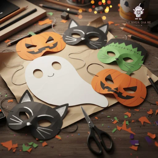 5 Cách làm mặt nạ halloween đẹp, độc đáo, dễ làm nhất cho bé
