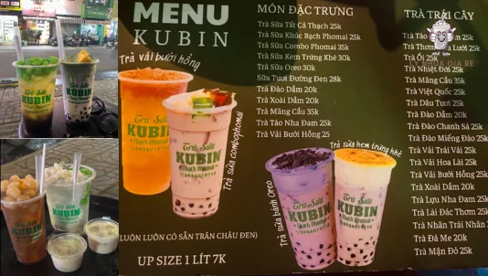 Review menu trà sữa Kubin và món nào được yêu thích nhất 2025