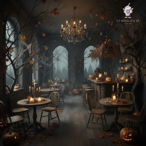 10+ ý tưởng trang trí Halloween cho quán cà phê đẹp, độc đáo, thu hút khách hàng