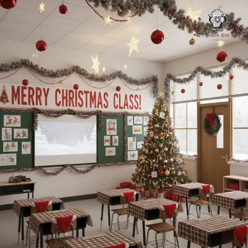Gợi ý 10 cách trang trí Noel cho lớp học đẹp, thu hút và ấn tượng nhất