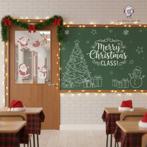 Gợi ý 10 cách trang trí Noel cho lớp học đẹp, thu hút và ấn tượng nhất