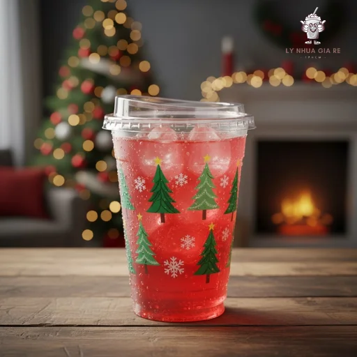 Ly nhựa Giáng Sinh chất lượng, in ấn sắc nét, giá cả cạnh tranh