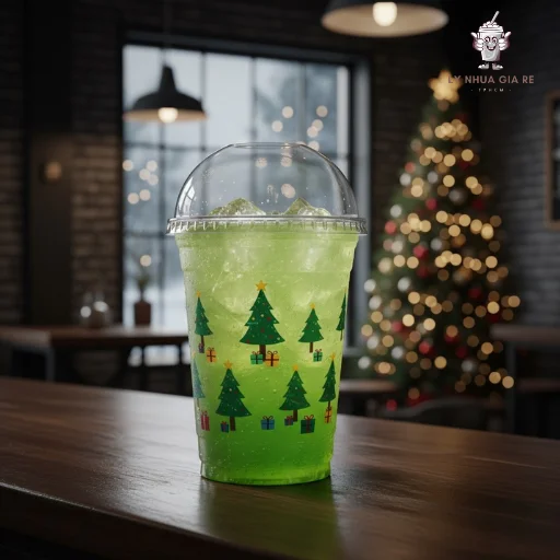 Ly nhựa Giáng Sinh chất lượng, in ấn sắc nét, giá cả cạnh tranh