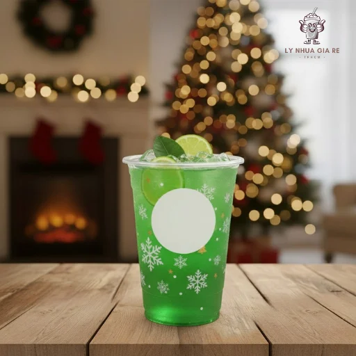 Ly nhựa Giáng Sinh chất lượng, in ấn sắc nét, giá cả cạnh tranh