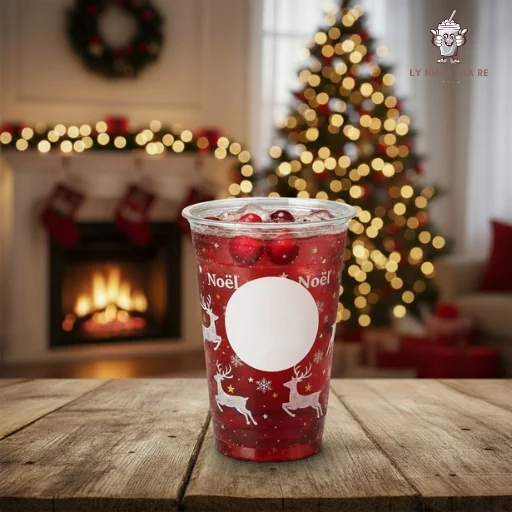 Ly nhựa Giáng Sinh chất lượng, in ấn sắc nét, giá cả cạnh tranh