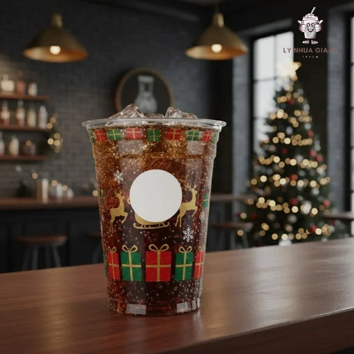 Ly nhựa Giáng Sinh chất lượng, in ấn sắc nét, giá cả cạnh tranh