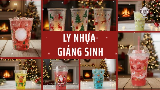Ly nhựa Giáng Sinh chất lượng, in ấn sắc nét, giá cả cạnh tranh