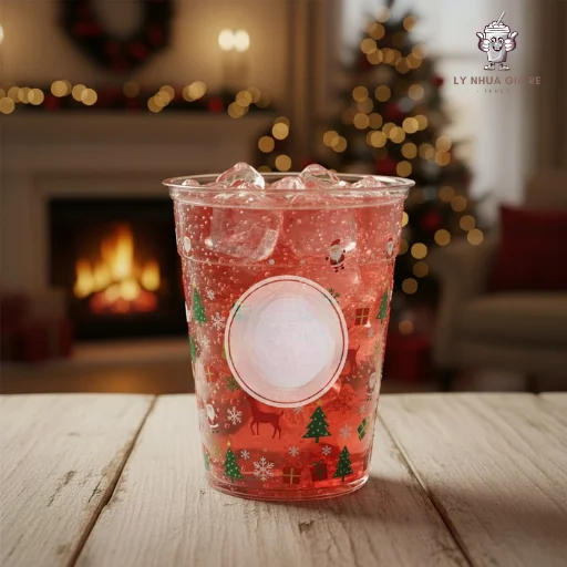 Ly nhựa Giáng Sinh chất lượng, in ấn sắc nét, giá cả cạnh tranh