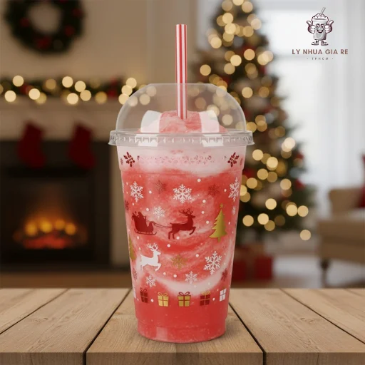 Ly nhựa Giáng Sinh chất lượng, in ấn sắc nét, giá cả cạnh tranh