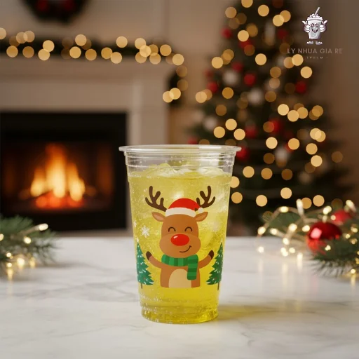 Ly nhựa Giáng Sinh chất lượng, in ấn sắc nét, giá cả cạnh tranh
